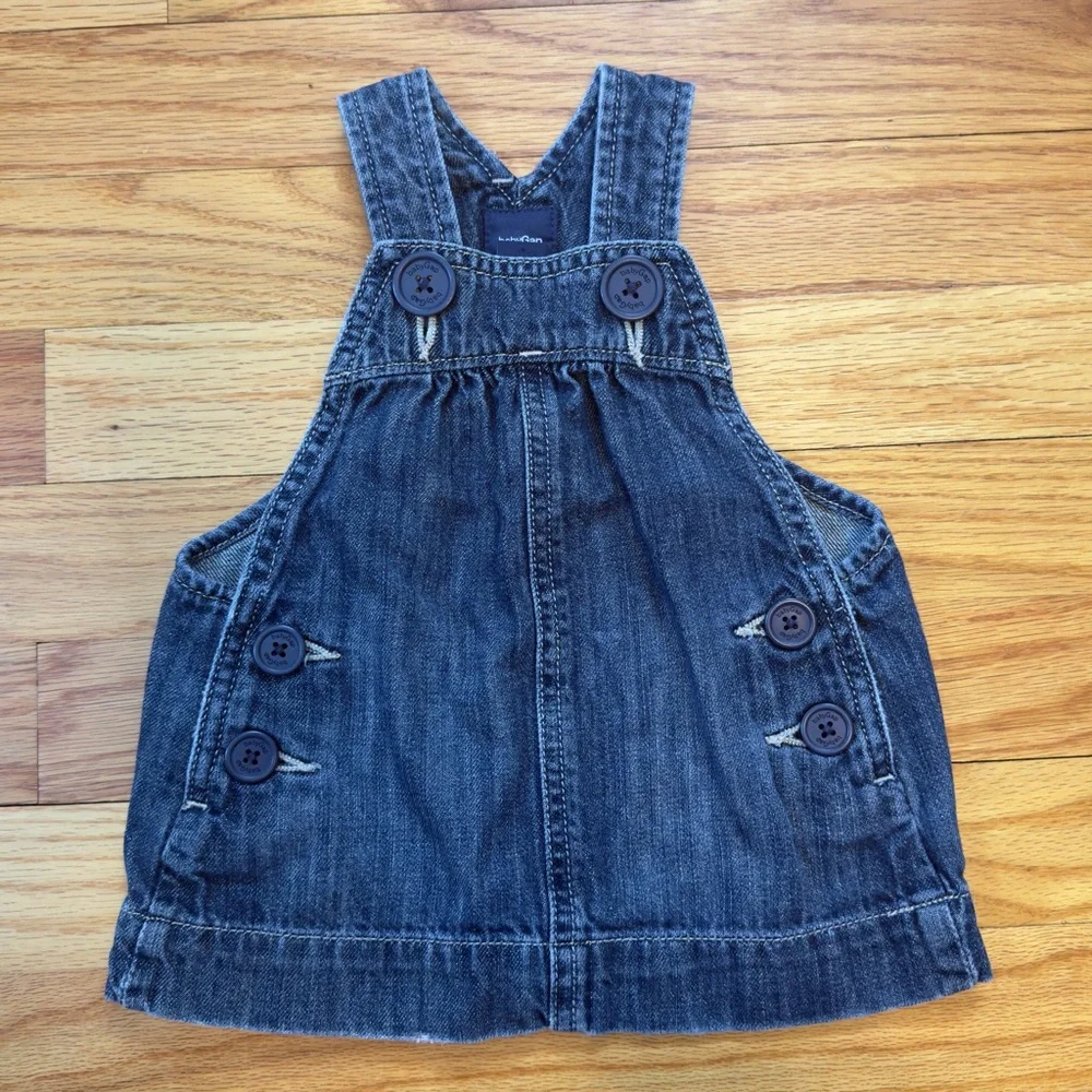 3 for $12 GAP Denim 0-3 Baby Denim Jumper and Carters Polka Dot Pants